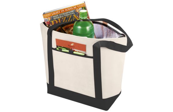 Lighthouse Non Woven Kühltasche 21L - natural, schwarz 