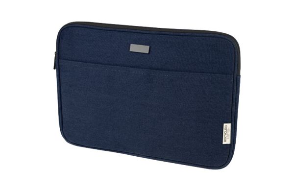 Joey 14" Laptophülle aus GRS recyceltem Canvas 2 L - navy 