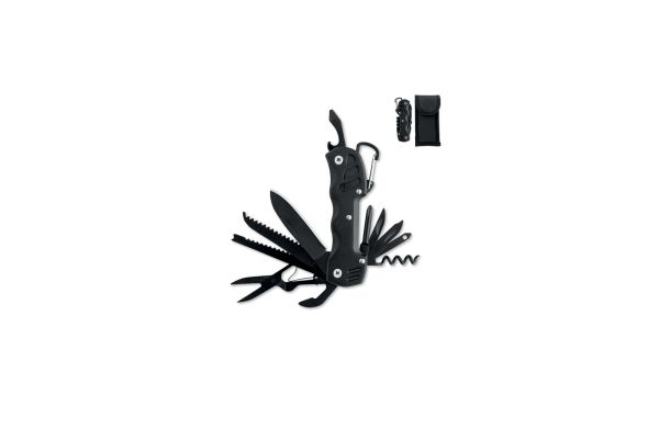 13in1-Multitool-Messer, Schwarz