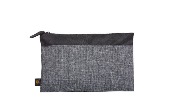 HALFAR/Reißverschluss-Tasche ELEGANCE schwarz-grau meliert