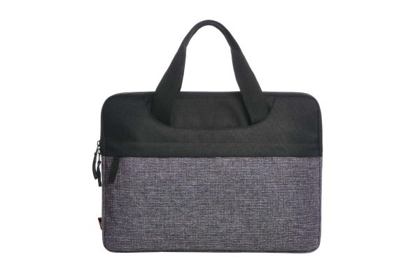 HALFAR/Laptop-Mappe ELEGANCE schwarz-grau meliert
