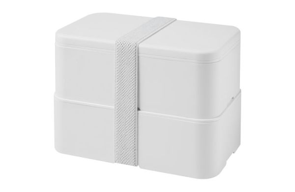 MIYO Pure Doppel-Lunchbox, antimikrobiell - weiss, weiss, weiss 