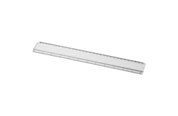 Ellison 30 cm Kunststofflineal mit Papiereinlage - transparent klar 