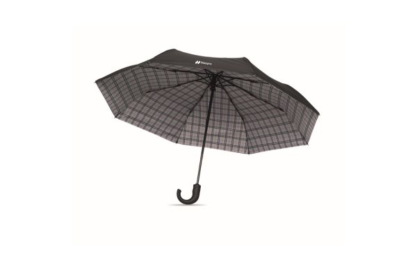 23" faltbarer Regenschirm - schwarz