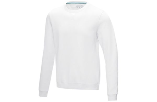 Jasper Pullover mit Rundhalsausschnitt aus GOTS-zertifiziertem Bio-Material für Herren - weiss XS
