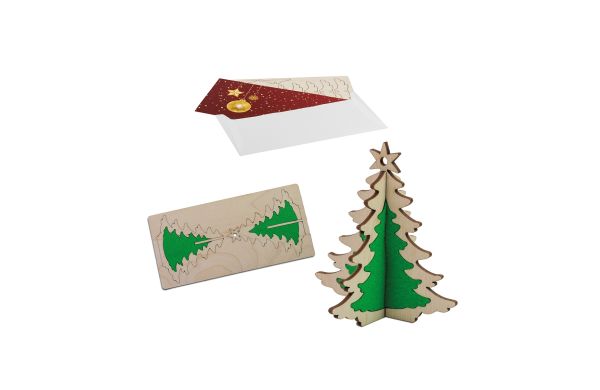3D Holzpuzzle-Karte, Filz