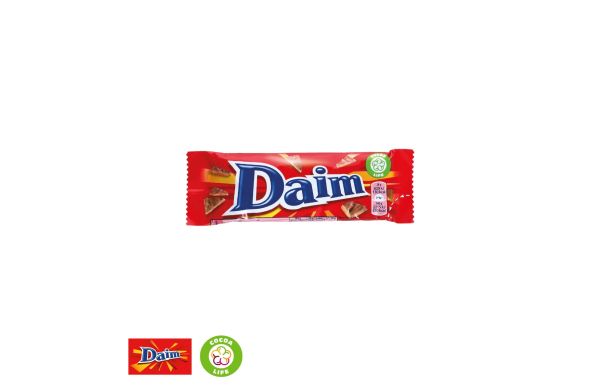 Daim Riegel Mit Werbebanderole