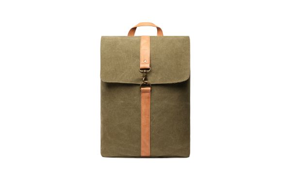 VINGA Bosler Rucksack aus GRS recyceltem Canvas/grün