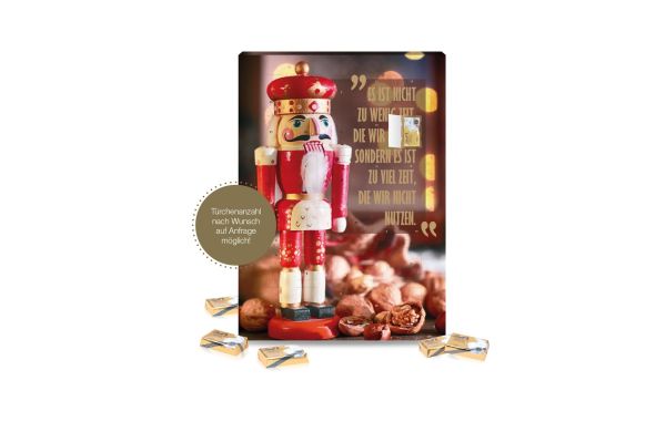 Adventskalender Lindt mit 31 Türchen Inlay aus 100% recyceltem Material