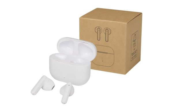 Altais True Wireless Bluetooth® Headset aus recyceltem Kunststoff, weiss