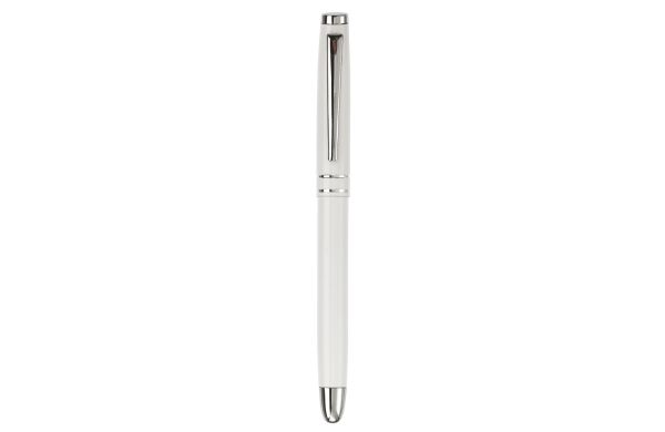 Aluminium Rollerball mit 2 Ringen, weiss