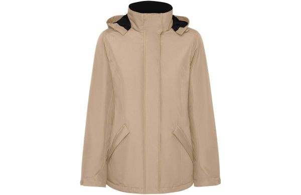 America wattierter Parka für Damen, dark sand, S