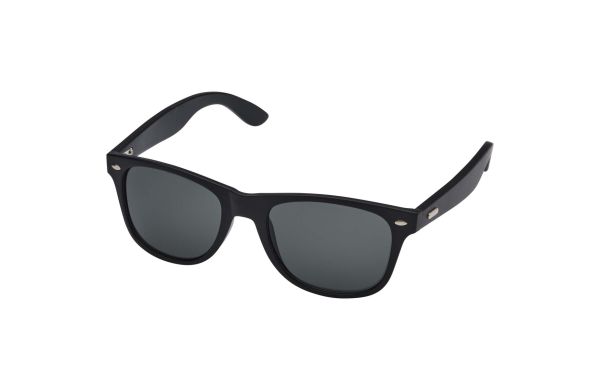 Arlo Bambus Sonnenbrille mit schwarzer Beschichtung, schwarz