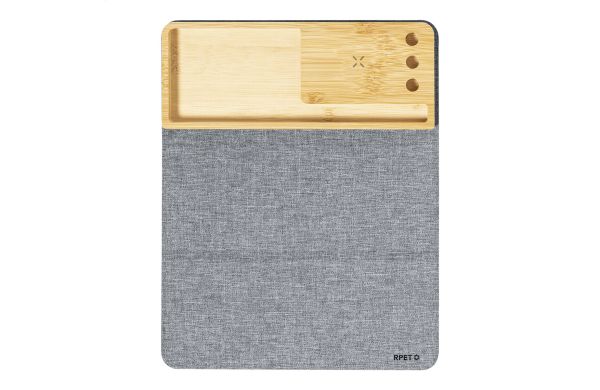Atrova Wireless-Charger mit Mauspad, dunkelgrau