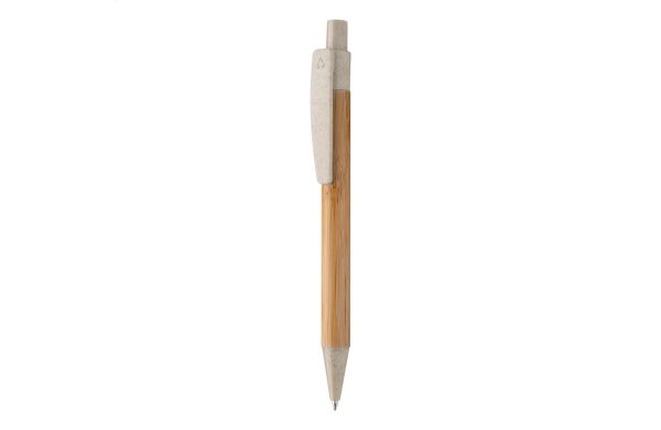 Bambus-Kugelschreiber Boothic, beige