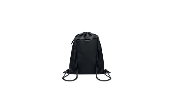 BANGKOK BAG Beutel mit Kordelzug 600D RPET, schwarz