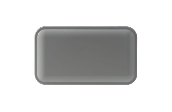 Bento box mit Besteck 1250ml, grau - weiss