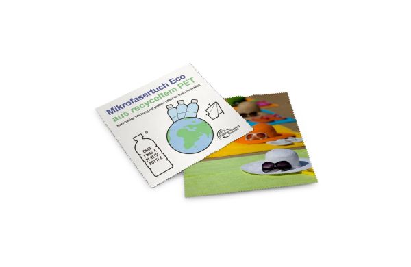 Brillenputztuch Eco - rPET Mikrofasertuch 15 x 15 cm 