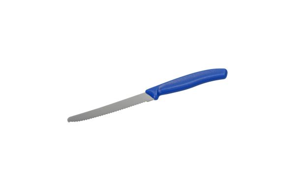 Brotzeitmesser "Vesper", blau/silber