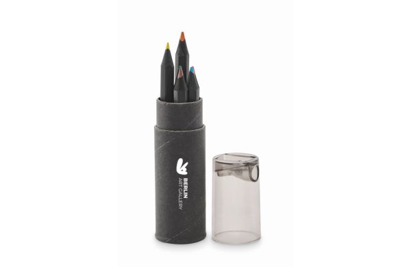 NEGRO Buntstifte-Set mit Anspitzer, schwarz