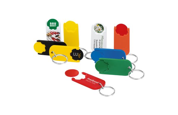 Chiphalter mit 1Euro-Chip und Ring Alpha_ blau-blau