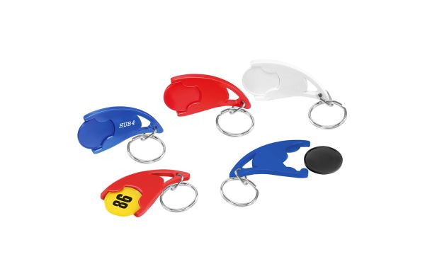 Chiphalter mit 1Euro-Chip und Ring Epsilon_ blau-blau