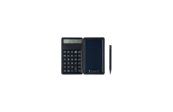 CLERK Taschenrechner mit LCD-Tafel, schwarz