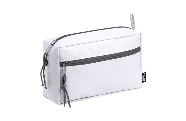 Cosmax RPET Kosmetik-Tasche, weiss