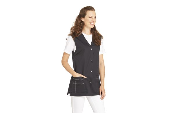 Damen-Kasack-aermellos-10-2472-schwarz-XS