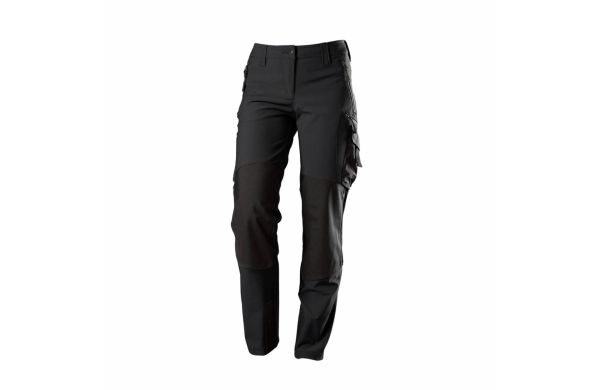 Damen Superstretch-Arbeitshose mit Kniepolstertaschen 1862-620 schwarz 34