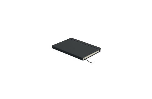 DIN A5 Notizbuch recy. PU, Schwarz