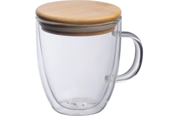 Doppelwandige Glastasse - transparent