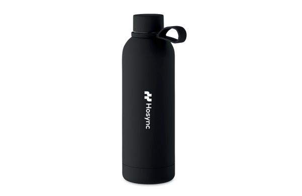 Doppelwandige Vakuum-Isolierflasche - schwarz