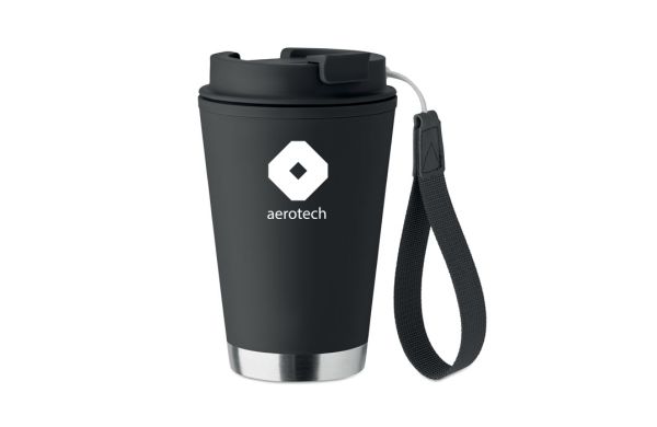 TOPIZ Doppelwandiger Becher 300 ml, schwarz