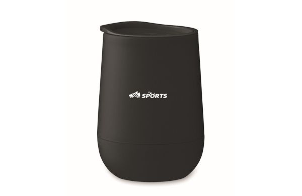 GO Doppelwandiger Becher 300ml, schwarz