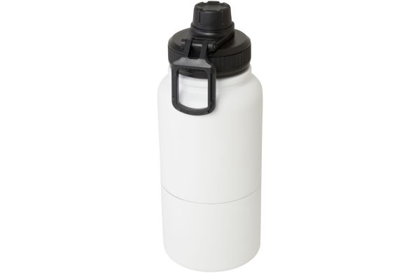 Dupeca 840 ml RCS-zertifizierte Isolierflasche aus Edelstahl, weiss