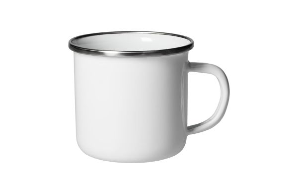 Emaille-Becher "Cozy" 300 ml, Subli, weiss