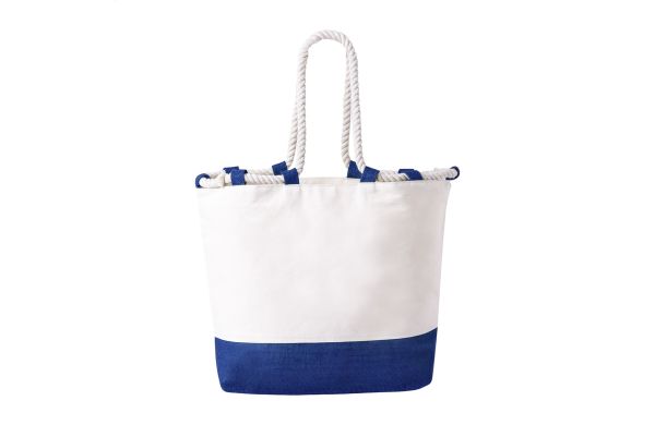 Entalu Strandtasche, dunkelblau/natur