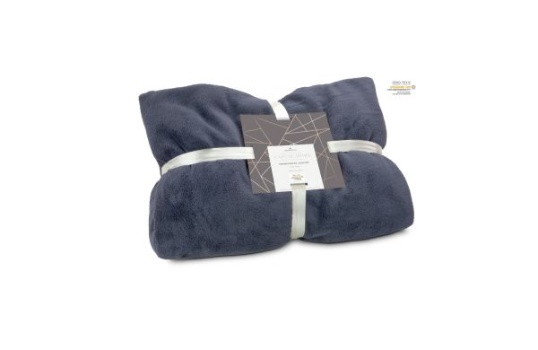 Fernsehdecke Comfort - Schieferblau - 150 x 200 cm, 230 g/m²