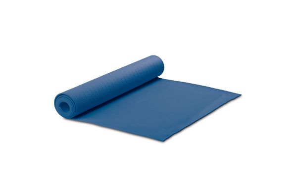Fitness-Yogamatte mit Trageriemen, dunkelblau