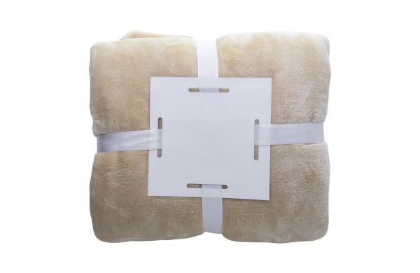 Flannel-Decke Espoo, beige