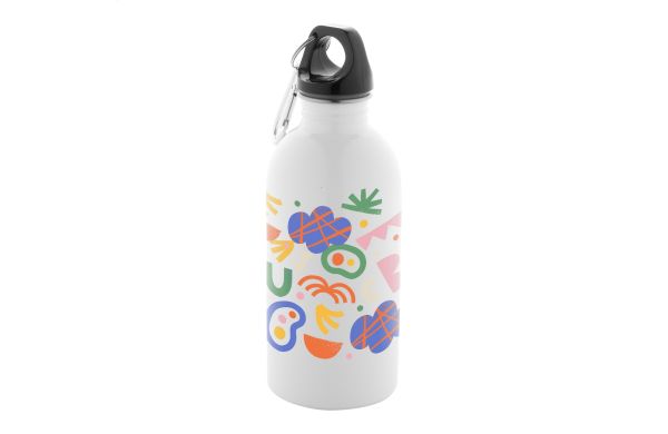 Flasche aus recyceltem Edelstahl Pressuto, weiß