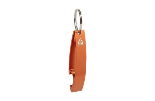 Flaschenöffner/Schlüsselanhänger Ellopi, orange