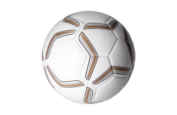 Fußball "Strike", groß, weiß/gold/silber