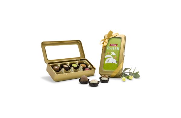 Geschenkartikel / Präsentartikel: Golddose Ostern