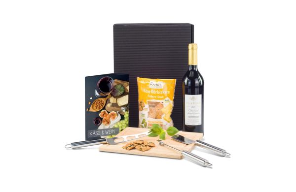 Geschenkset / Präsenteset: Käse & Wein