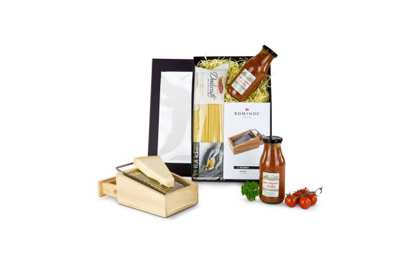 Geschenkset / Präsenteset: Die Parmesanreibe