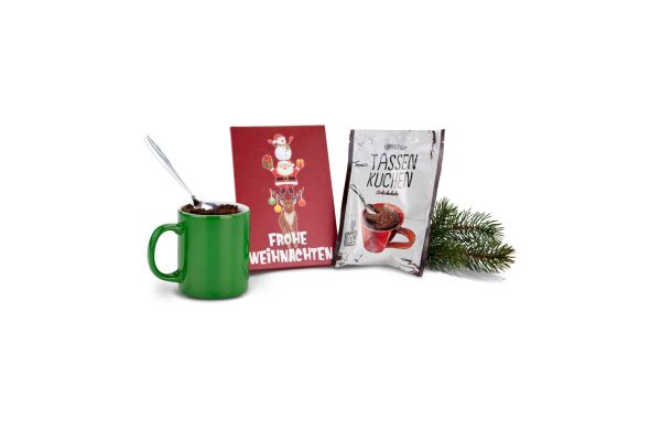 Geschenkset / Präsenteset: Frohe Weihnachten Tassenkuchen