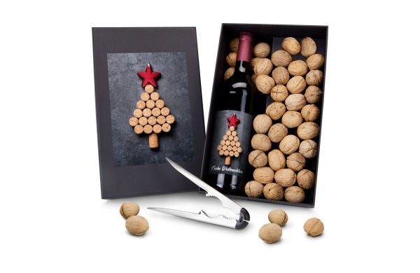 Geschenkset / Präsenteset: Wein-Ge-Nüsse