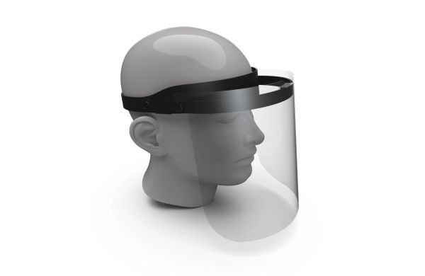 Gesichtsvisier "Protection", schwarz/transparent